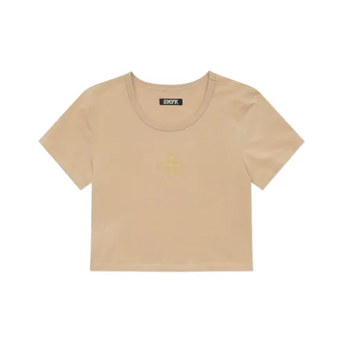 SMFK Wild World Wild World Series Стандартная T-рубашка Женская Пшеница