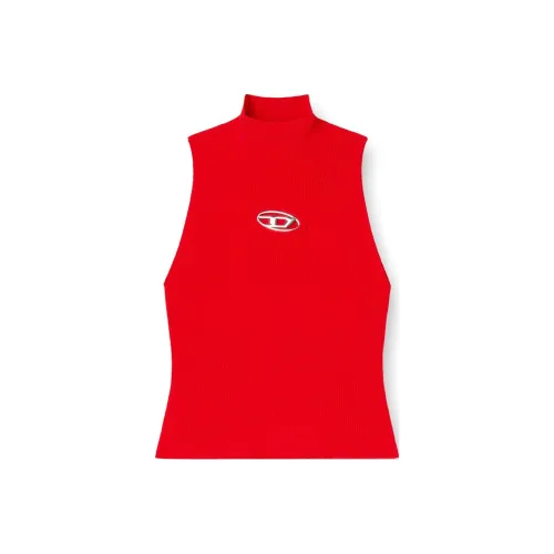 DIESEL SS25 Майка Женская Красная