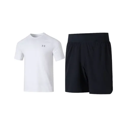Under Armour Белый+Черный Мужская Повседневная Спортивная Одежда