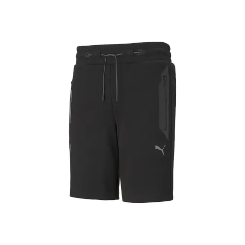 PUMA x FERRARI collaboration Стиль Позиционирование Sweat Shorts Спортивные шорты Мужские Черные