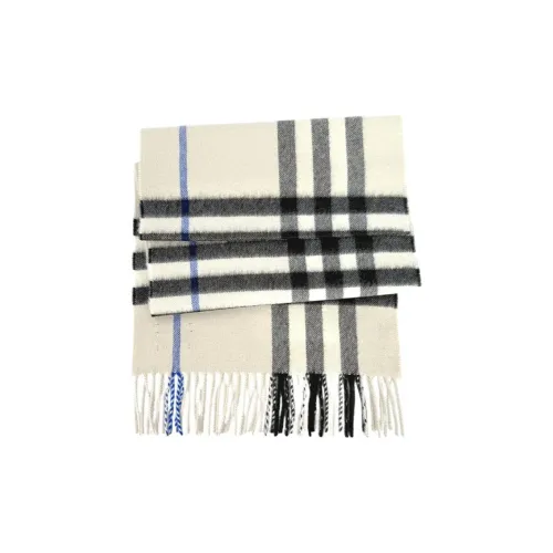 Burberry Кашемир Вязаные Шарфы Унисекс Белый