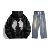 Set (Black Top + Nostalgic Blue Jeans)  
Комплект (Черный топ + Ностальгические синие джинсы)