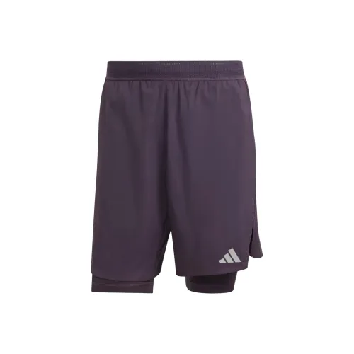 Adidas Hiit Workout HEAT.RDY 2-в-1 Шорты Спортивные шорты Мужские Фиолетовые Черные