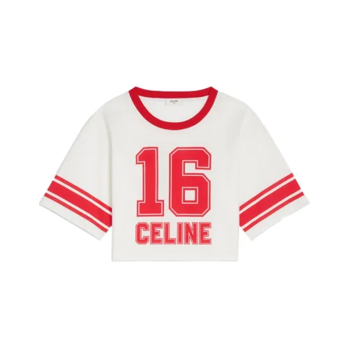 CELINE Белый Женские Короткие Топы