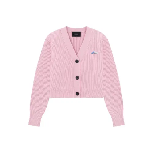 WE11DONE SS23 КРОП ТОП Женский Светло-Розовый