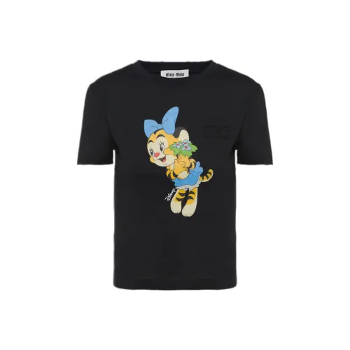 MIU MIU Черные Женские Т-рубашки