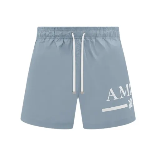 AMIRI Ma Барная стойка Логотип Плавание Основная часть Повседневные шорты Мужской Синий