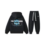 Черный свитшот+черные брюки