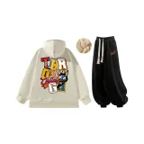 Флисовый свитшот с подкладкой и термическим эффектом, комплект в цвете хаки