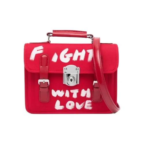 CDG Полиэстер Сумка через плечо Сумка Женская Кирпично-красная