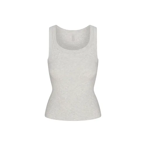 SKIMS Майка Женская Светлый Меланжевый GREY Светлый Фотиния Серый