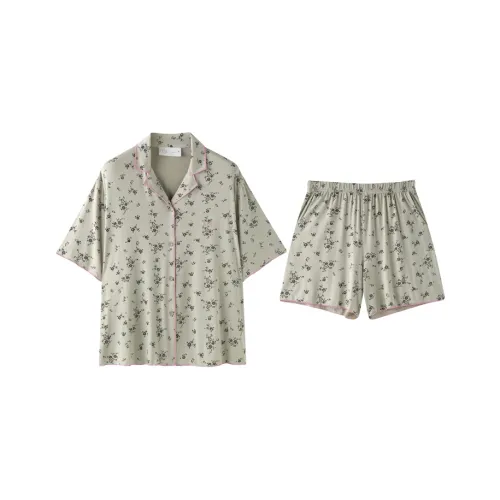 MEONSILL Пижамный комплект женский оливково-зеленый