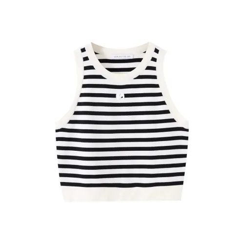 SHUIYUNJIAN Майка Женская Айвори-белая с полосами