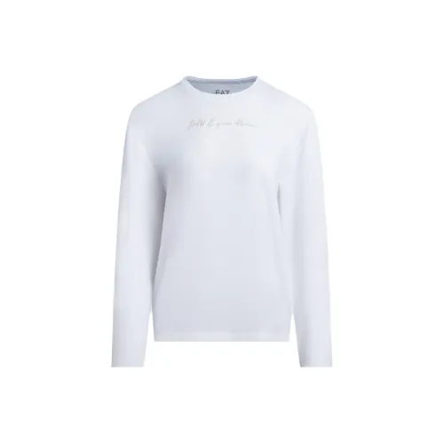 EMPORIO ARMANI EA7 Белые Женские Футболки