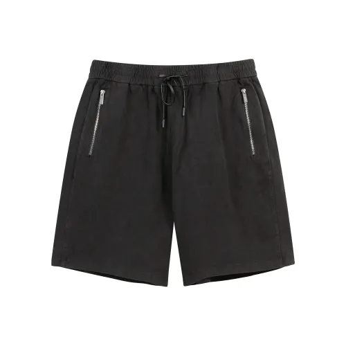 CHINISM Шорты Унисекс Выстиранный Черный