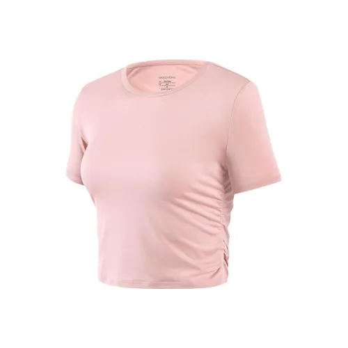 Skechers T-Shirt Женская Светло-Персиково-Розовая