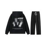 Чёрный свитшот + чёрные штаны