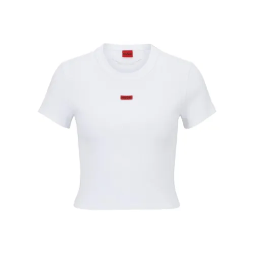HUGO BOSS Белый Женские Короткие Топы