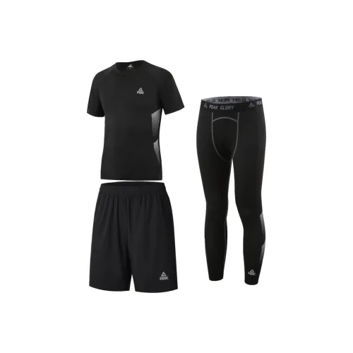 PEAK Фитнес Комплект Мужской Трёхкомпонентный Набор Черный