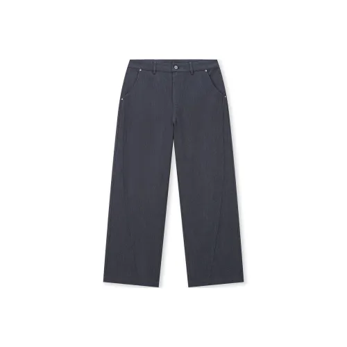 BONELESS Cut Casual Pants Unisex Dark Blue
