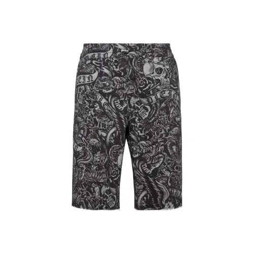 PHILIPP PLEIN Черные Мужские Повседневные Шорты