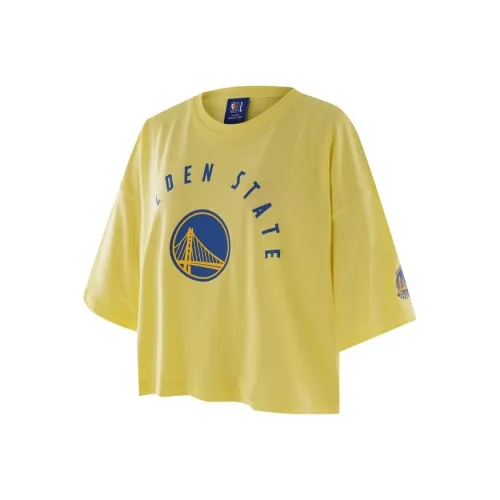 Женские футболки с логотипом NBA, желтого цвета