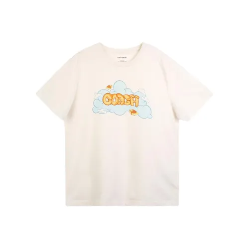 COACH x QINGHUA Стандартная футболка Женская Белая