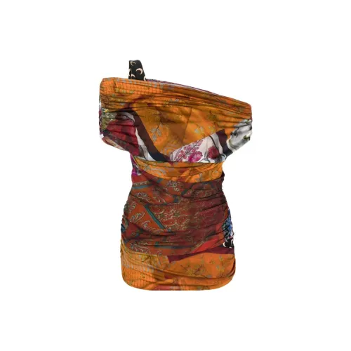 Marine Serre Пламенно-оранжевые Женские Рубашки T