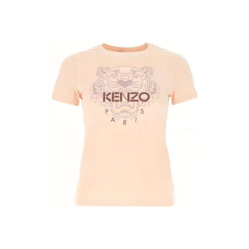 KENZO Classic Tiger Head Розовые Женские Футболки