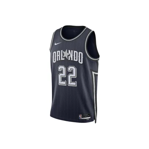 Nike Dri Fit Баскетбольная Джерси Городская Edition 2023 24 Orlando Magic FRANZ Wagner Размер 22 Мужская Университетская Морская Синяя