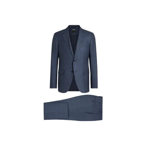 Zegna Бизнес-костюм Мужской Темно-синий