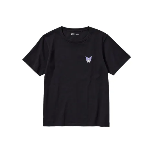 UNIQLO x Sanrio Стандартная T-рубашка Женская Черная