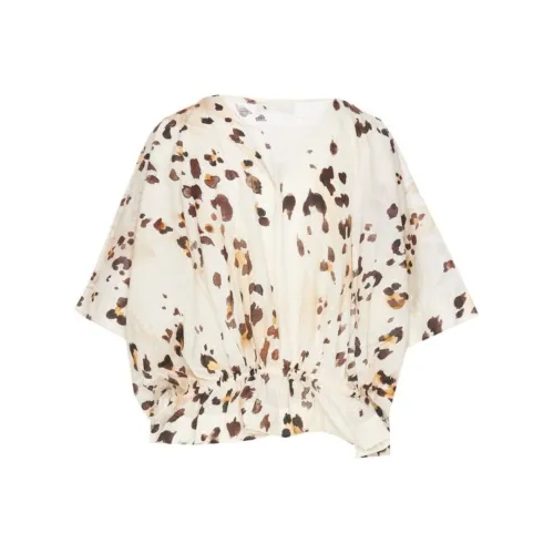 Zimmermann Логотип с принтом круглый вырез короткое рукав футболка рубашка женская бежевый