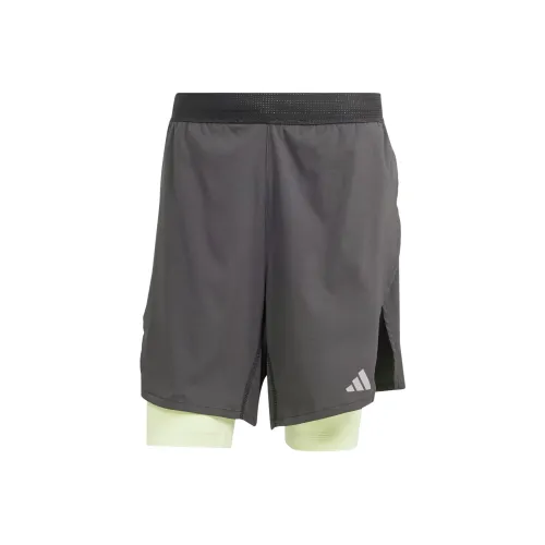 Adidas Hiit Workout HEAT.RDY 2 в 1 Шорты Спортивные шорты Мужские Темно-серый
