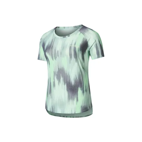 Saucony T-Shirt Женская Ликерная Горчица Осветляющий С принтом