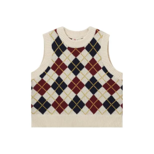 Levi's Майка Женская Красная Синяя Клетчатая