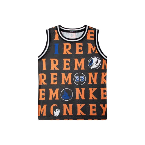 FireMonkey Черный Унисекс Баскетбольная Джерси