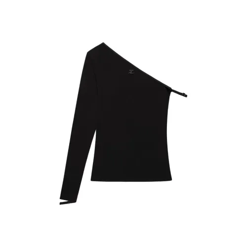 COURREGES T-рубашка женская черная