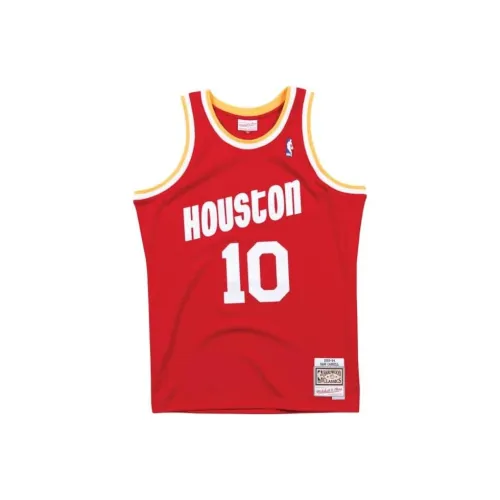 Mitchell Ness Красный Мужская баскетбольная футболка