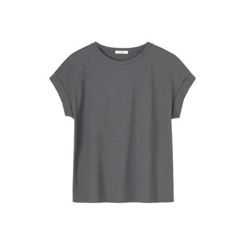 hacikis T-Shirt Женская Голубая Серый