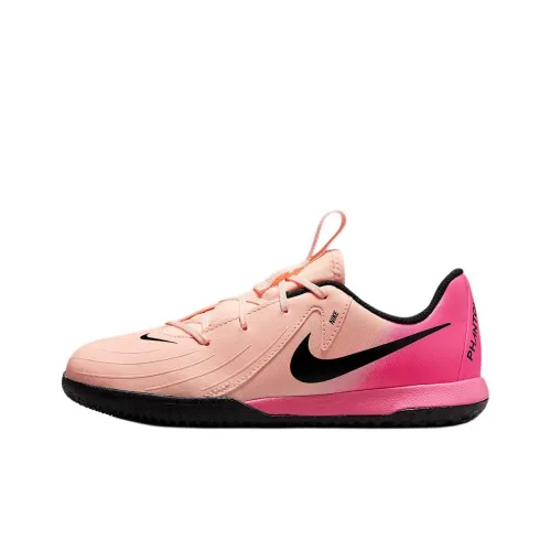 Nike Jr. Phantom GX 2 Academy Slip-resistant Abrasion-resistant Low Top Детские футбольные бутсы Розовые