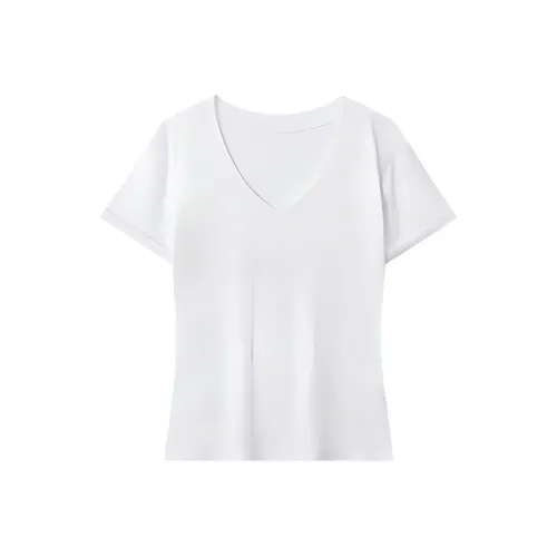 QIAOMONVHAI T-рубашка Женская Белая