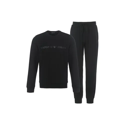 EMPORIO ARMANI FW23 Комплект Свитшот Мужской Черный