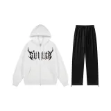 Комплект одежды (Белый топ + Черные штаны)