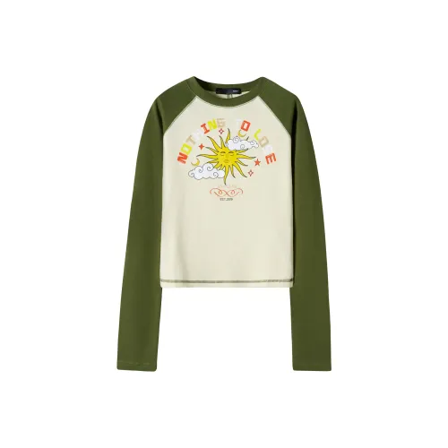 ASWZ Зеленые Женские Футболки