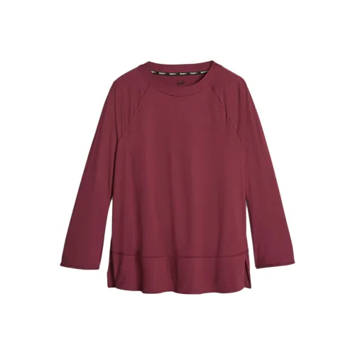 PUMA Материнская рубашка с длинными рукавами Cloche Femme T Shirt Женская Красная