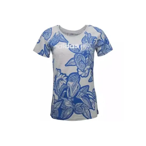 ADIDAS NEO T Рубашка Женская Синяя