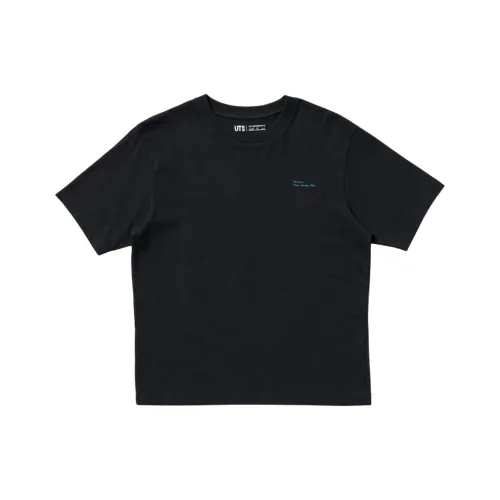 UNIQLO Walter Chandoha Collaboration Коллаборация Регулярная Рубашка Женская Черная