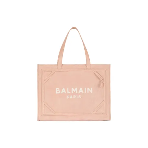 BALMAIN B Army Телячья кожа Тоут Сумка Сумка для покупок Сумка среднего размера Женская Бежевая