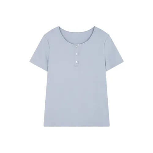 Mo Han Yi Mei T Рубашка Женская Колокольчик Синий